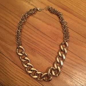 Gold Chain Statement Necklace